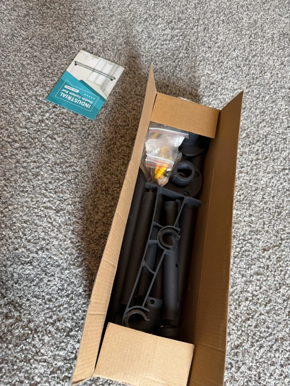 Dual Black Curtain Rod